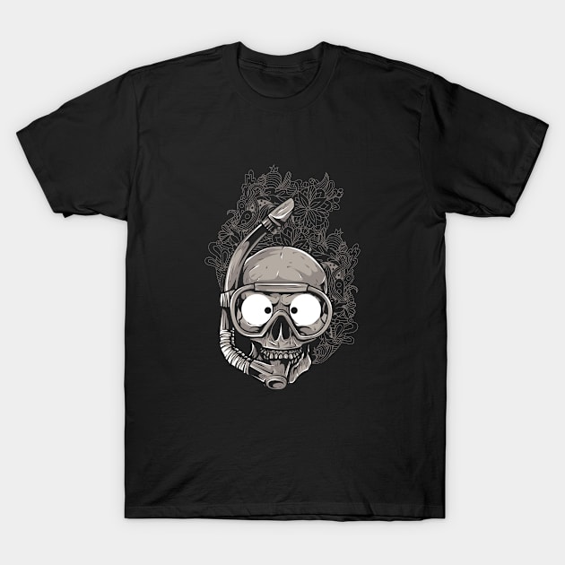 SKULL DIVER T-Shirt by CliffordHayes